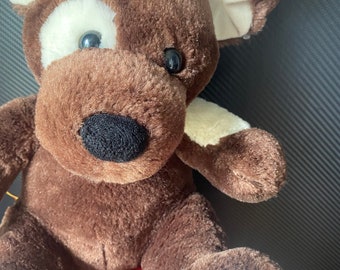 Súper lindo construye un cachorro de oso. Perro. Peluche rescata. Juguetes suaves. Peluches. Felpa. Juguete. Regalos.