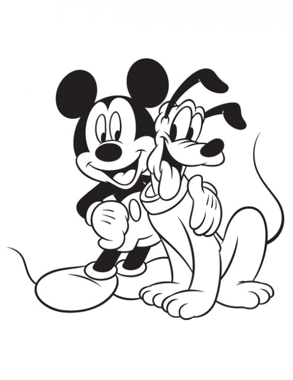 Disney Mickey Mouse Pluto SVG Digital File | Etsy