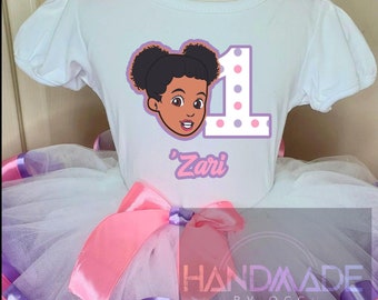 1ST BIRTHDAY OUTFIT - Personalized Birthday Outfit, Tutu Skirt Set with Shirt, Outfit for Girl, Gracie&#39;s Corner Outfit, Gift for Little Girl