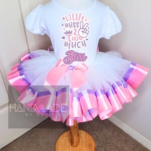 2ND BIRTHDAY OUTFIT - Personalized Birthday Outfit, Tutu Skirt Set with Shirt, Outfit for Girl, Birthday Girl Outfit, Gift for Little Girl