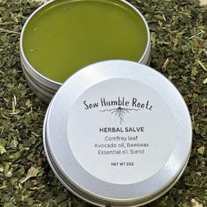 Comfrey Herbal Salve | Balm for Chronic Pain Relief, Aches & Soreness | Natural Skincare
