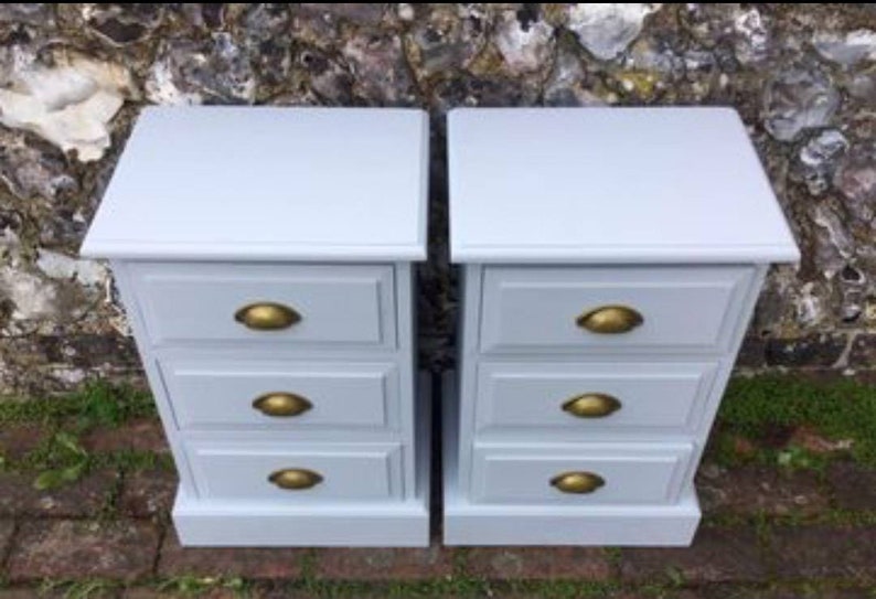 Beautiful Cottage Style Bedside Tables Professionally Etsy UK