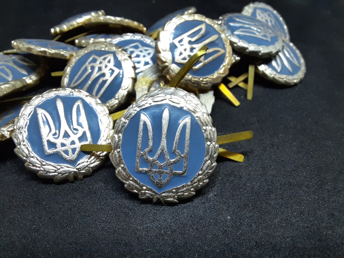 Ukrainian Military Badges Kokarda Pin Original Army Ukraine Etsy