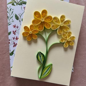 Quilling greeting card/ handmade quilling card/ quilling flowers/ greeting card