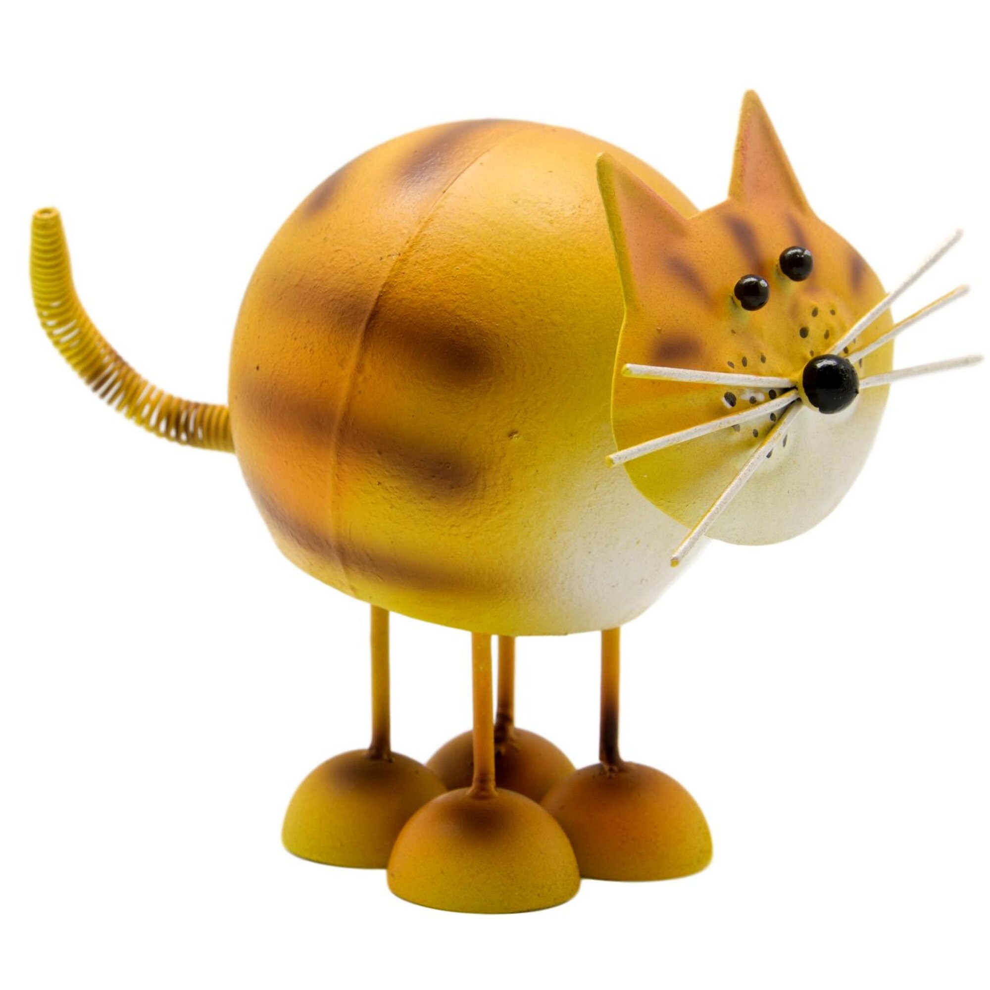 Metal Cat Ornament Garden Cat Figurine Bobbin Cat Ornaments Etsy UK