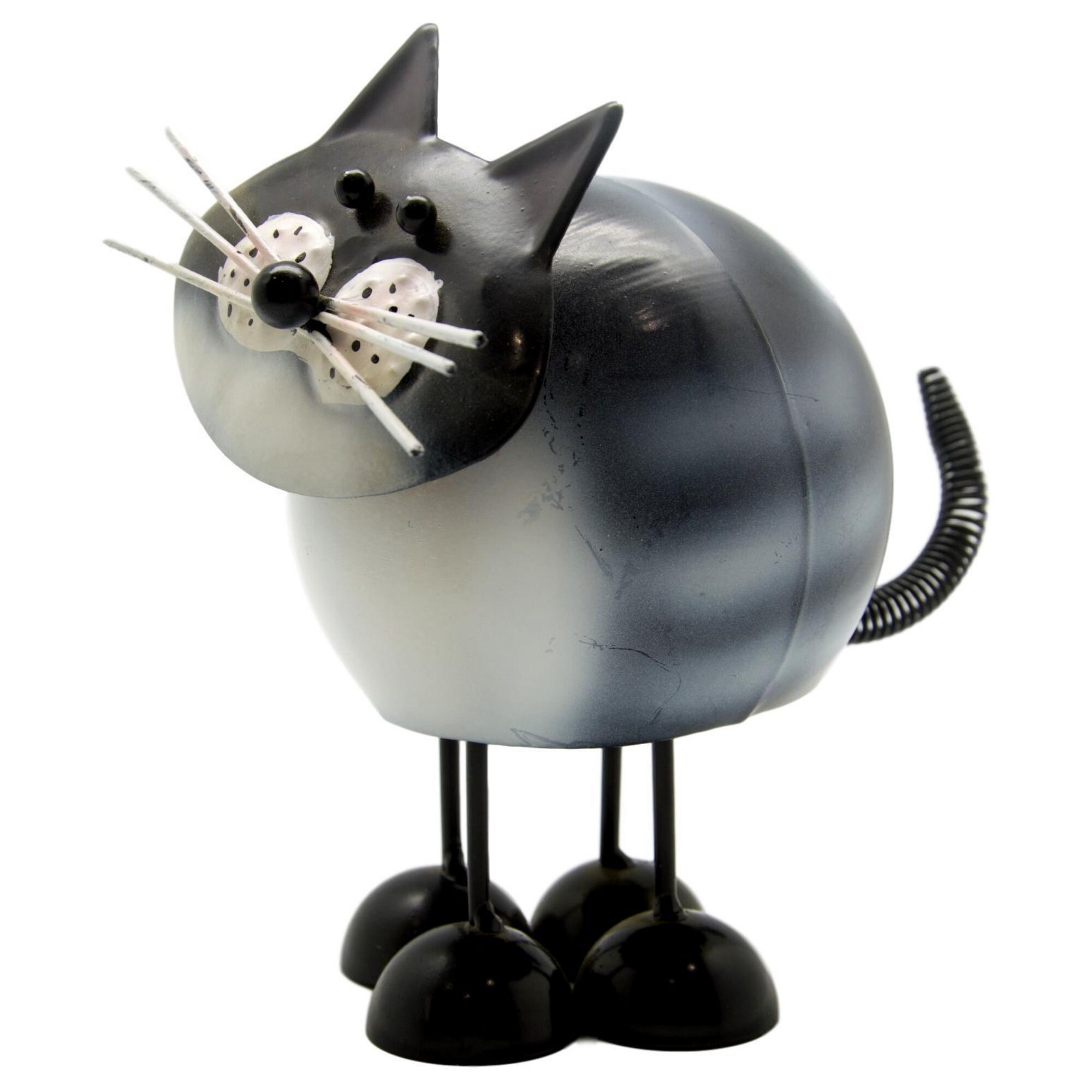 Metal Cat Ornament Garden Cat Figurine Bobbin Cat Ornaments Etsy UK