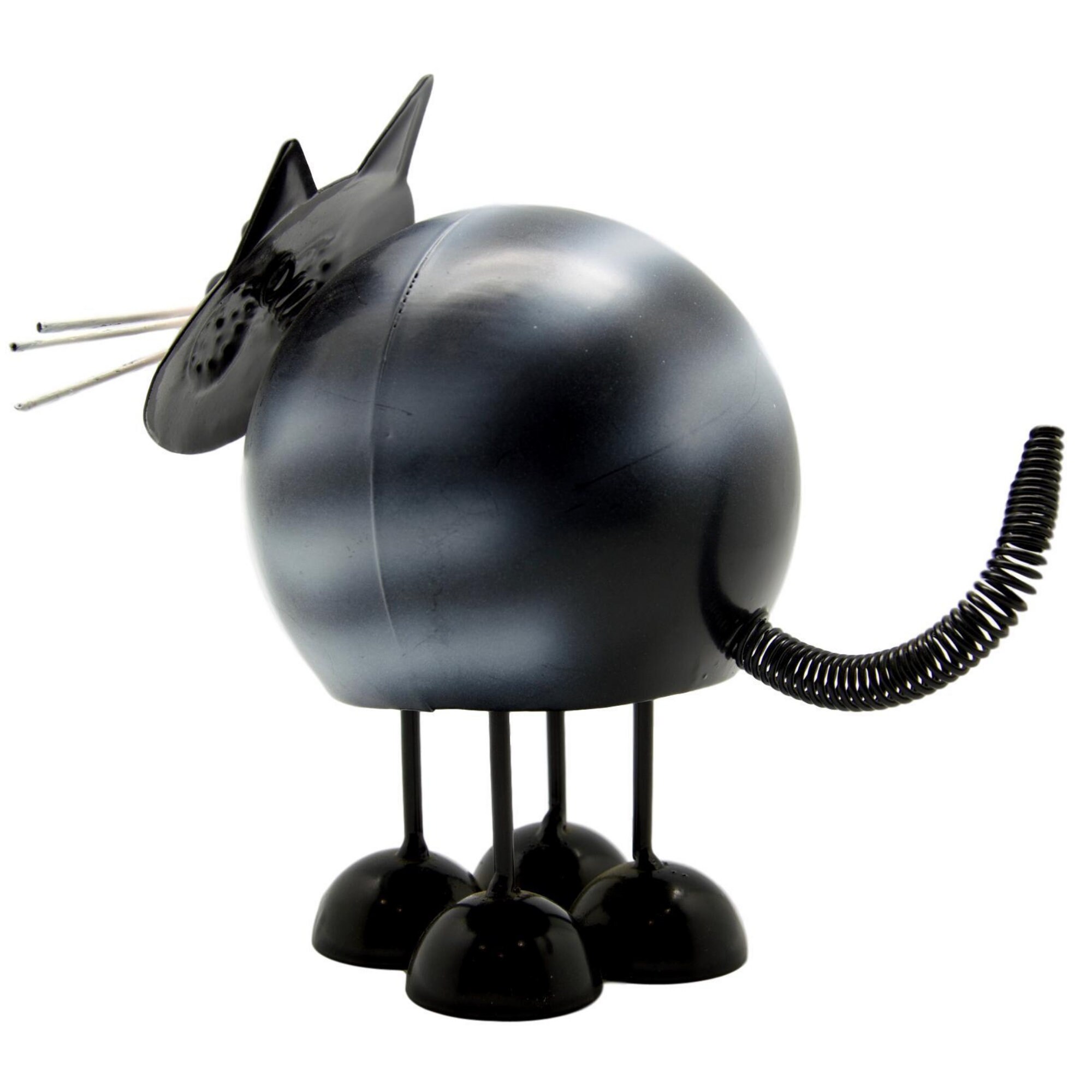 Metal Cat Ornament Garden Cat Figurine Bobbin Cat Ornaments Etsy UK