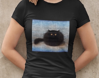 OREO Black Cat t-shirt, Cute Cat Shirt, Cat Shirt Women, Cat Print Shirt, Cat Lover Shirt, Cat Lover Gift,Gifts for Cat Lovers,Cat Mom Shirt
