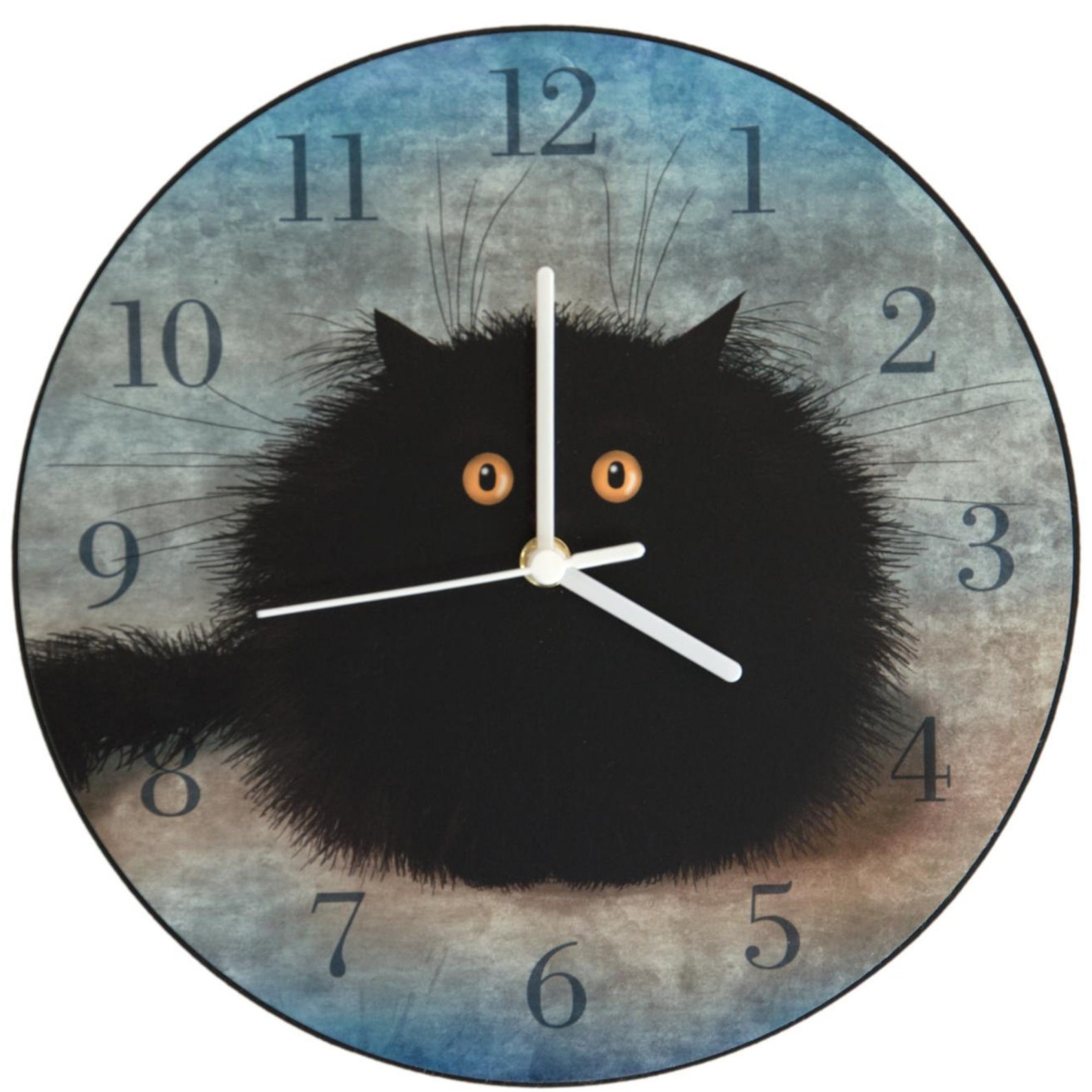 Oreo Black Cat Wall Clock Cat Themed Clock Cat Lovers Clock Etsy