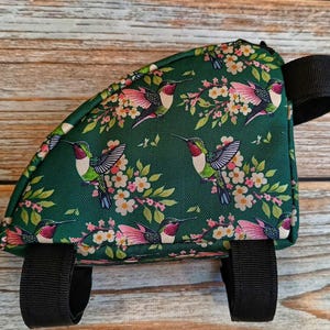 Bike bag green Bicycle Bags Pack in Bike frame gear, Saddle bag bike, Bicycle accessories ride bag, Rear bike bag, cyclist gifts.