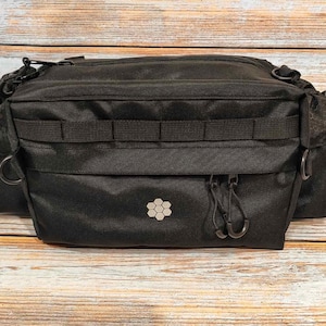 Black Bike Bag front Handlebar Bag gifts, custom gravel Bikepacking, packing bicycle trips Bike bag for commuting.