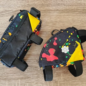 Bike Bag Pink Frame pack,gravel trip Cycling bag, Bicycle gear Bike bag pack, All road cycling, Bicycle accessories tool bag, Rear bike bag