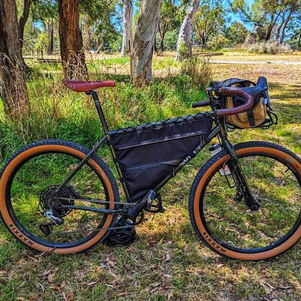 Bolsa de cuadro de bicicleta grava, paquete de bolsa de paseo en bicicleta, Bolsas de ciclismo (bolsas de bicicleta personales) Regalos de ciclismo, Para viajes en bicicleta, Regalos de accesorios de bicicleta