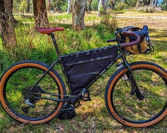 Borsa per telaio bici ghiaia, pacchetto borsa per giro in bicicletta, borse da ciclismo (borse per bici personali) Regali per ciclismo, Per viaggi in bici, Regali per accessori bici