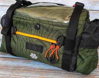 Handlebar+ Belt Bike Bag Gear Bicycle Pack Custom Design Bike Bag Travel fanny pack gear green sport bag pack Lesenok custom design travel.