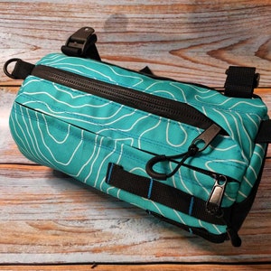 Handlebar Bike Bag.Barrel custom gifts. Bicycle gear. Bike Accessory. Cycling Gifts Burrito Bag bike. Gravel bike handlebar bag. Bikepacking