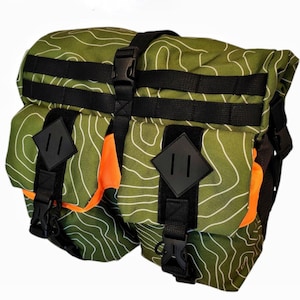 Handlebar Large Bag Barrel Gravel gren pack cycling gifts front bike bag cshoulder, rolltop bike bag  Bike packing panniers racing bike.