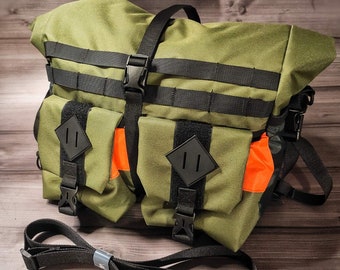 Borsa per bicicletta-Borse da manubrio in regalo. Borsa per bici per viaggio in bici. Attrezzatura per bikepacking. Accessori per borse Gravel. Borsa roll-top grande. Zaino per bici-Lesenok