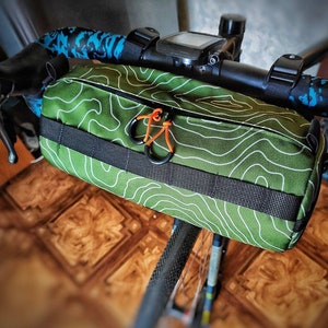 Barrel bag. Handlebar bag. Cycle bag gear custom. Cycling bag gifts. Pack bag cycling. Bicycle accessories. Custom bike bag. image 2