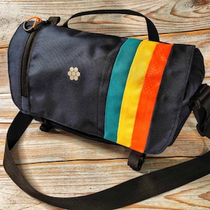Messenger Bag. Sport bag custom. Ita Canvas Messenger Bag men/women. Laptop Bag custom. Tote bag personalized.Cross body bag. Rainbow  bag.