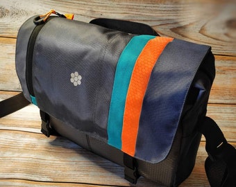 Messenger Bag. Ita Canvas Messenger Bag men/women. Laptop Bag custom. Tote bag personalized.Cross body bag. Rainbow bicycle bag. Grocery bag