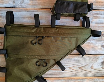 X-Pac Frame Bag Custom Size – Waterproof Bicycle Frame Bag for Bikepacking, Touring & Daily Riding