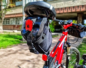 Saddle Bag Bike. Sport bag for tool bag. Cycling gifts bag. Biking bag gear. Urban cycling bags. Tube rear rack bag. mountain bike bag.