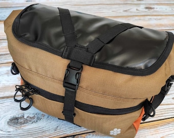 Handlebar Rool Top Bag, Bike Bag Pack, Front biking pack, Cycling gravel back,  Bikepacking hear, Bike bag custom color, gifts cycle Lesenok