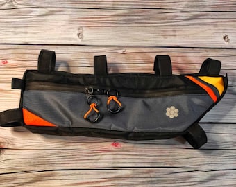 Bicycle accessories. Cycling bags.Tube bag. Gravel Bag rainbow, Cycling Gifts. Bicycle Bag. Biking bag, custom bike frame bag, mountain bike