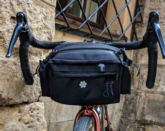 Bike handlebar bag. Сycling custom gear. Sport bag gifts/ Bike bag pack. Handlebar bike pack. Gravel bag travel.