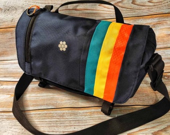 Messenger Bag. Sport bag custom. Ita Canvas Messenger Bag men/women. Laptop Bag custom. Tote bag personalized.Cross body bag. Rainbow  bag.