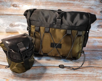 Seat cycle bag -2 Bike Bag Handlebar gear Gift for cyclists, Cycling bag biking, feeder cycing bag, Bike accessories for  gravel trip.