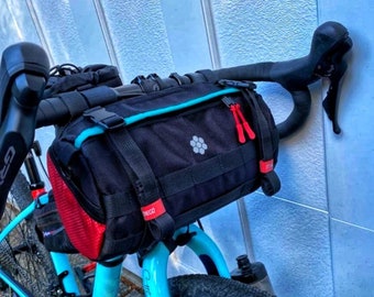 Bike Handlebar Bag. Bicycle accessories. Cycling gifts. Bike Bag custom. Gravel Bag for ride trip! Cycling bags. Bicycle gear- Lesenok bag