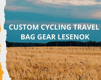 Custom bicycle bag, Frame bag bicycle accessories, Personalized bike bags production, handlebar bike bag,bicycle birthday - Lesenok bag