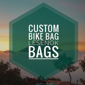 Bolsa de ciclismo personalizada, accesorios para bicicletas, producción de bolsas de bicicleta personalizadas, bolsa de manillar para bicicleta, cumpleaños de bicicleta - Bolsa Lesenok