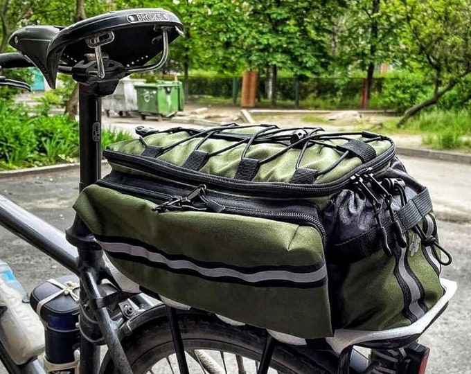 Bike Bag Cycle. Cycling gifts. Bicycle bag custom. Cycling bike bags for road trip, saddle bag, cycling ride bag, bike decor.