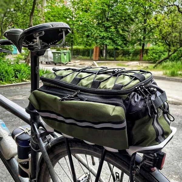 Bike Bag Cycle. Cycling gifts. Bicycle bag custom. Cycling bike bags for road trip, saddle bag, cycling ride bag, bike decor.