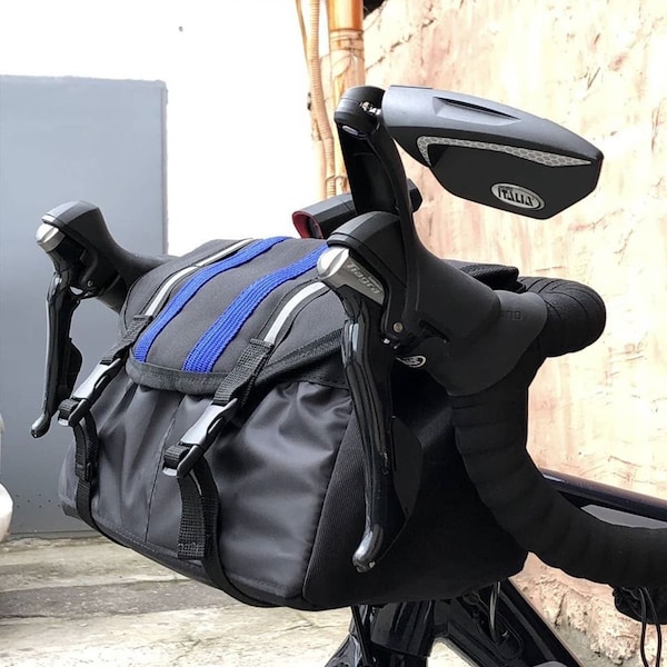 Handlebar Bag Large, Cycling Bags. Bicycle handlebar bag. Gravel bag. Cycling gifts custom, bicycle accessories. Bicycle gear outdoors bar.