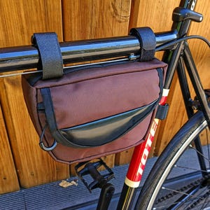 Cycle Braun ハーフフレーム ツール バッグ カスタム デザイン、Fahrad Rahmentasche ギフト、トライアングル バイク バッグ ミニ、MTB フレーム バッグ