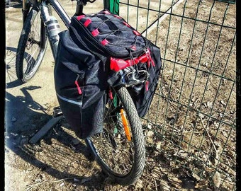 Zeroto Pannier 30L Waterproof Bicycle Pannier Bag For Rear Rack, Road