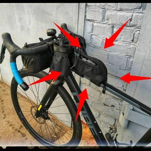 Bolsas de ciclismo para viagem, bolsa com quadro de bicicleta, bolsa de alimentação para bicicleta, bolsa para guiador, bolsa de cascalho, acessórios de bicicleta para mulheres. Presentes de ciclismo.
