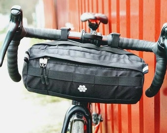 Handlebar Bike Bag, Bicycle sport bag gifts, Bike bag for food Bike packing, Bar bag, gravel bag, Cycle bag, Barrel bag custom style.