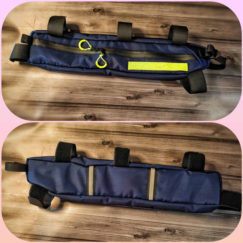 Frame Bike Bag Custom. Bicycle gear gifts. Frame grabel bag travel. Bicycle accessories bag. Mountain Bike frame bag decor. Cordura bag image 3