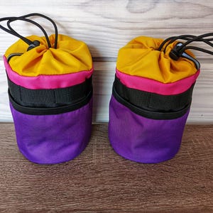 Handlebar bag Bright, Cycle gifts, Feeder Bike Bag, bicycle handlebar bag, bikepack, bicycle accessories, Gravel trip bag custom lavender