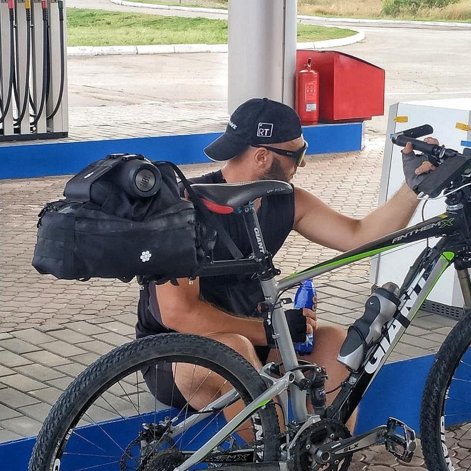 Cycling Bag on Bike Rack. Road Trip. Bicycle Accessories. Etsy UK