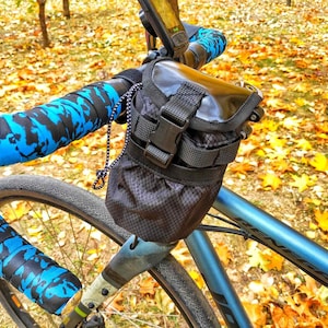 Bicycle Ride Bag Handlebar Bag,  Gravel cycling bags, Feed bag bike for mountain bike, Cycling gifts custom, Bicycle  Accessories, Bike bag.