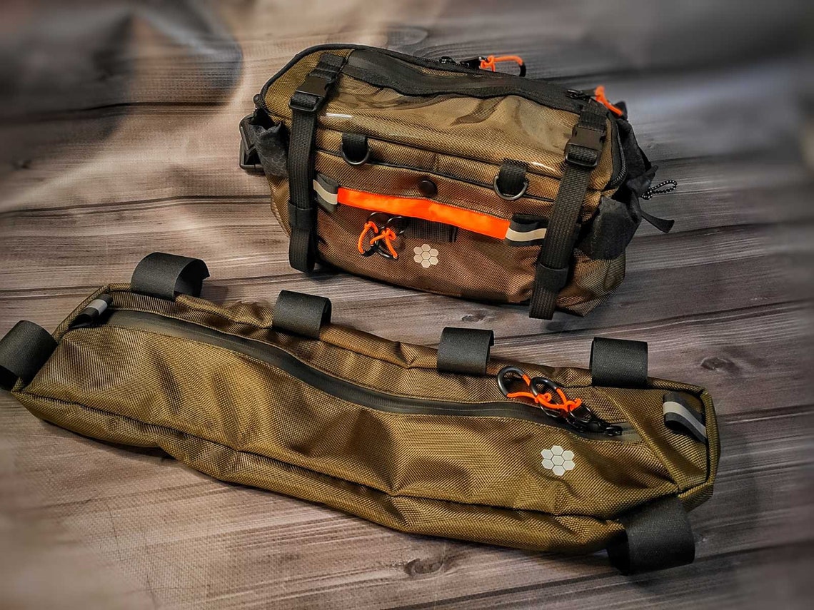 Cycling handlebar belt bag for cycling. bikepacking.Perfect Etsy