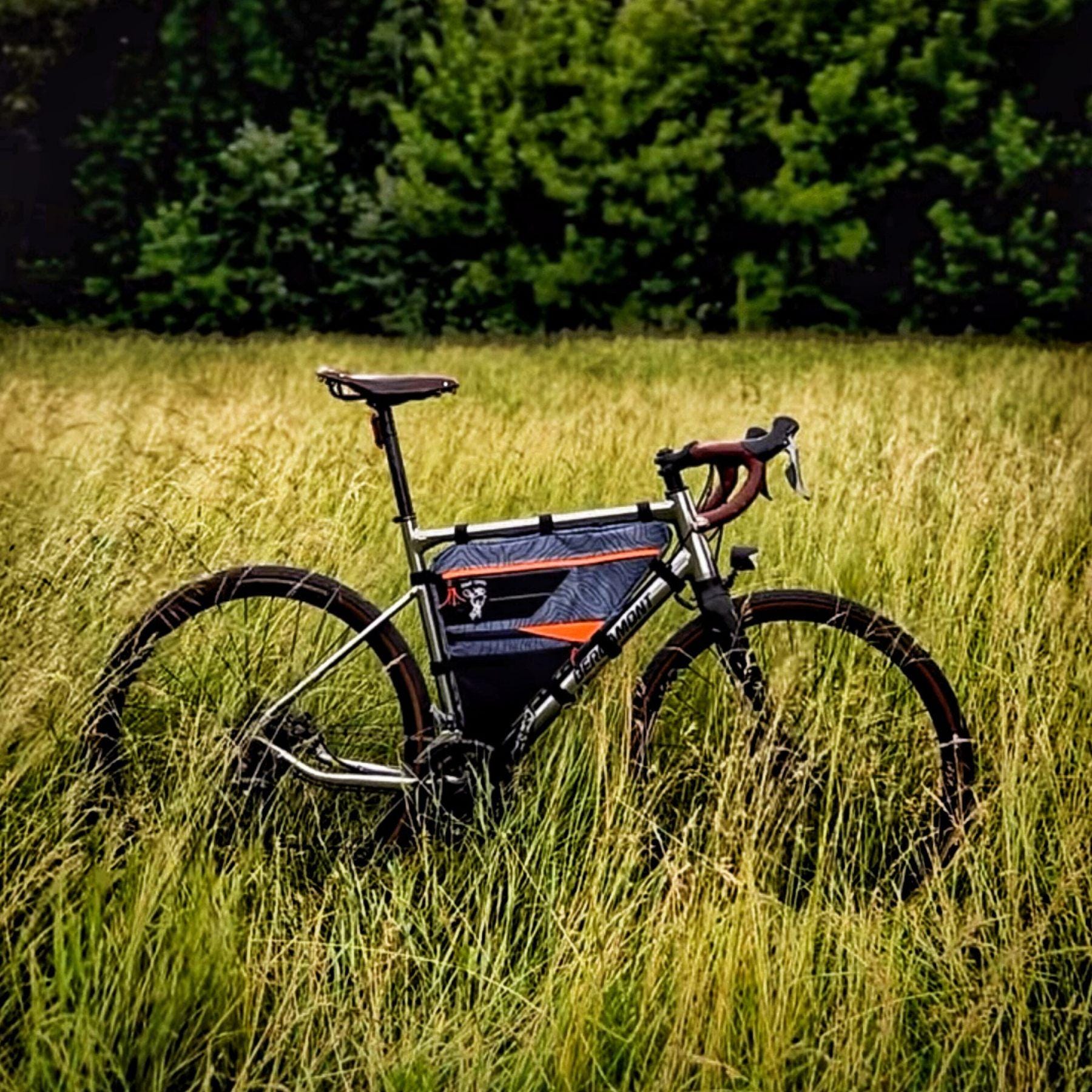 ハンドメイド　フルフレームバッグ　グラベル向け 41cm X-PACブラック ハンドメイド フルフレームバッグ グラベル向け 41cm X-PACブラック