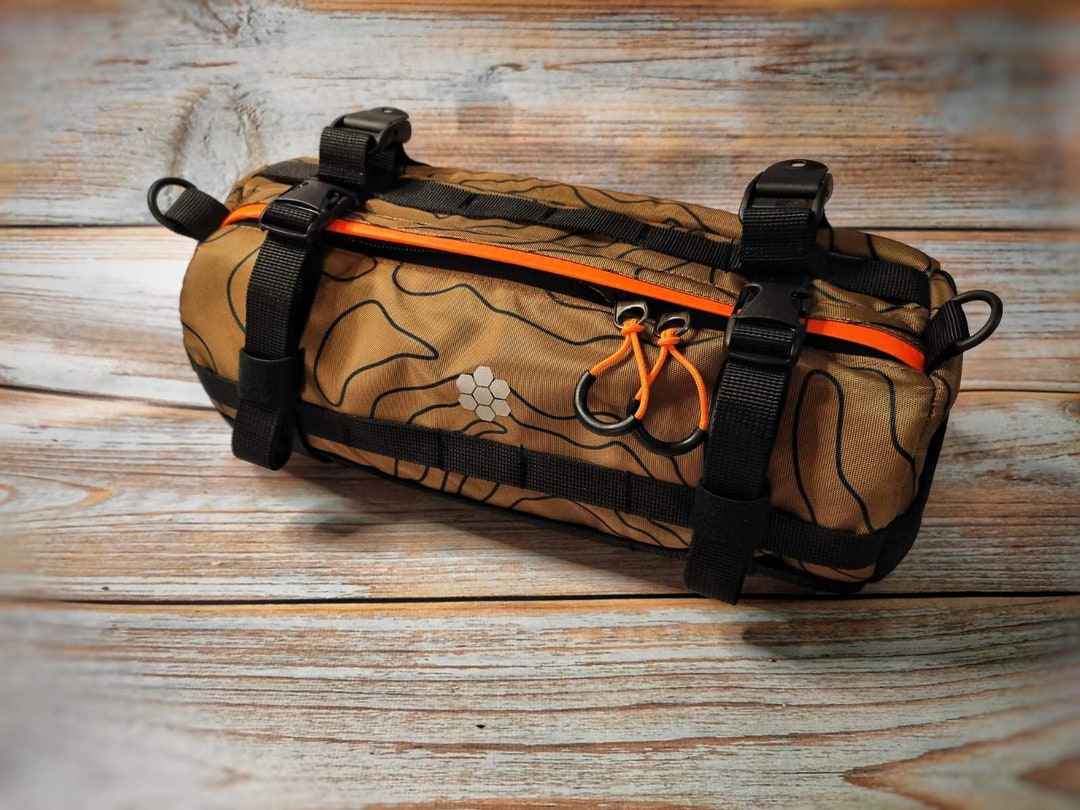 Bike Handlebar Bag. Barrel Bag for Cycle. Bicycle Accessories. Bike Bag