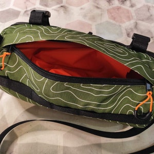 Barrel bag. Handlebar bag. Cycle bag gear custom. Cycling bag gifts. Pack bag cycling. Bicycle accessories. Custom bike bag. image 3